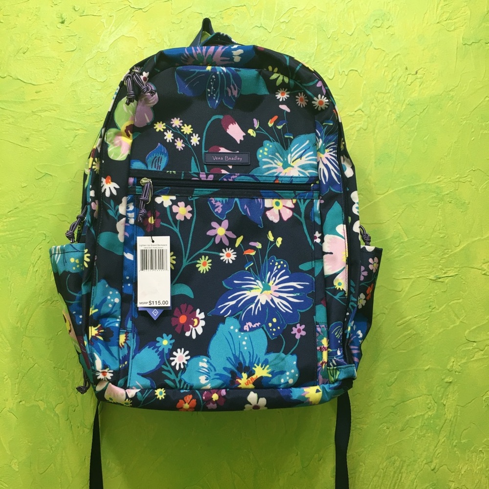 NWT Vera Bradley “Firefly Garden” Laptop Backpack